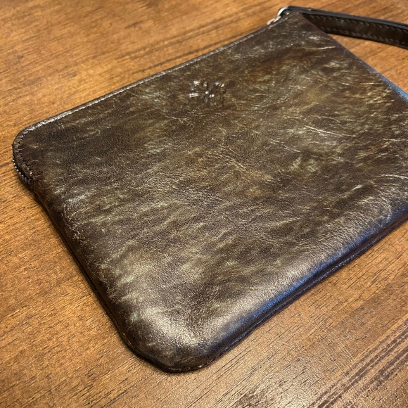 Patricia Nash Cassini Leather Wristlet Clutch Tooled Turquoise NWOT - Picture 5 of 7